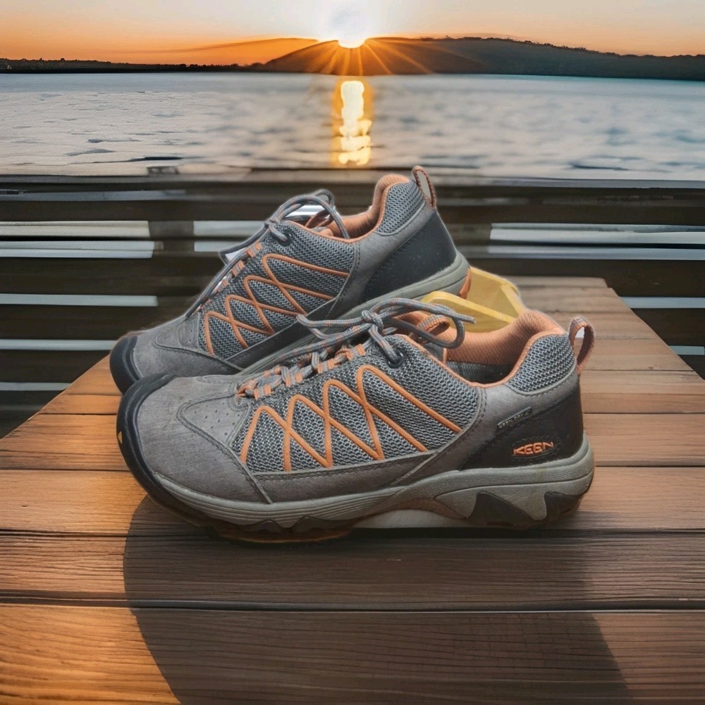 Keen Dry Waterproof Hiking Trail Shoe Brown Orange Women's 8 GTS 0513